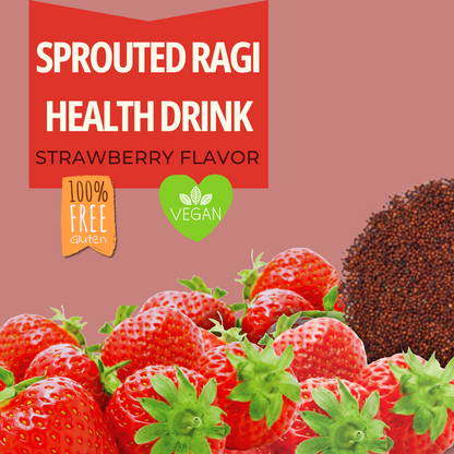 Sprouted Ragi Health Drink - Strawberry Flavored