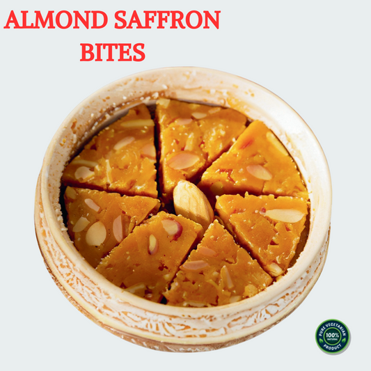 Almond Saffron Bites